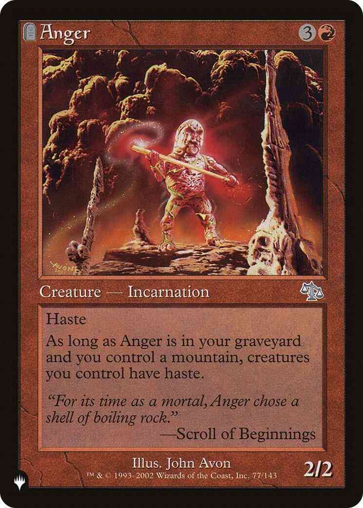 Anger [JUD-77] [The List] [Non-Foil]