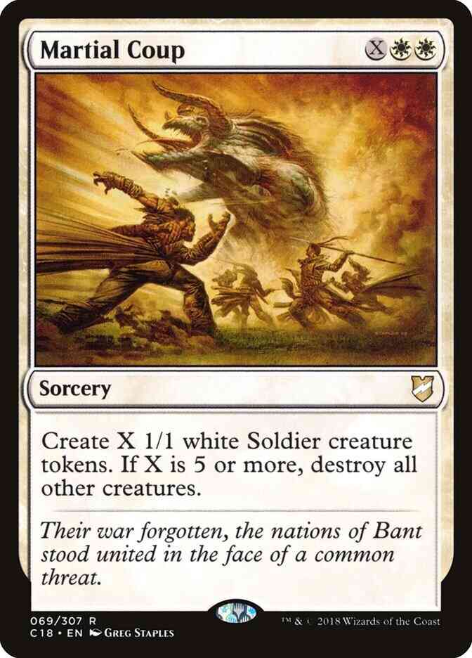 Martial Coup [69] [Commander 2018] [Non-Foil]