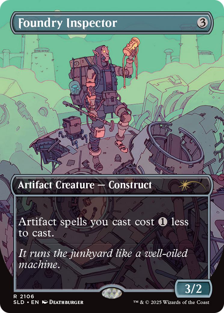 Foundry Inspector [2106] [Borderless] [Deathburger] [Secret Lair Drop] [Non-Foil]