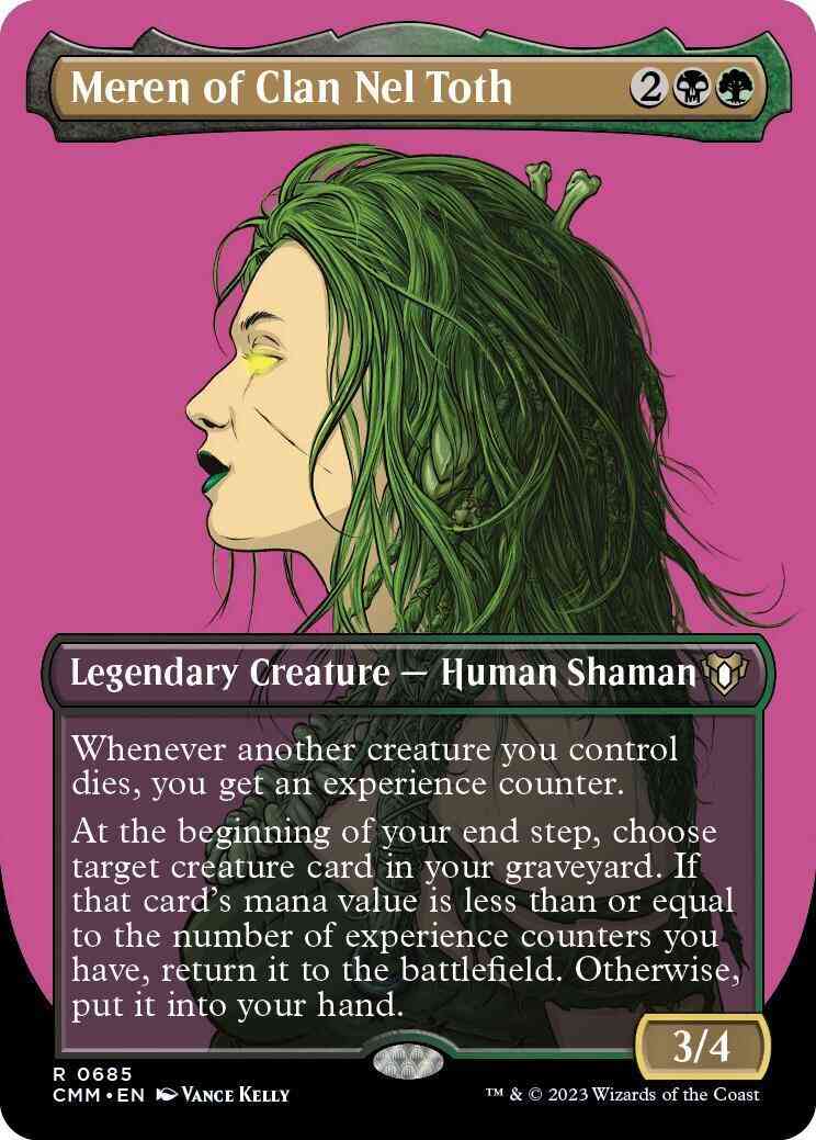 Meren of Clan Nel Toth [685] [Borderless] [Profile] [Commander Masters] [Non-Foil]