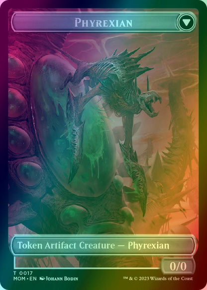 Incubator Token (17) // Phyrexian Token (17) [17] [March of the Machine: Tokens] [Foil]