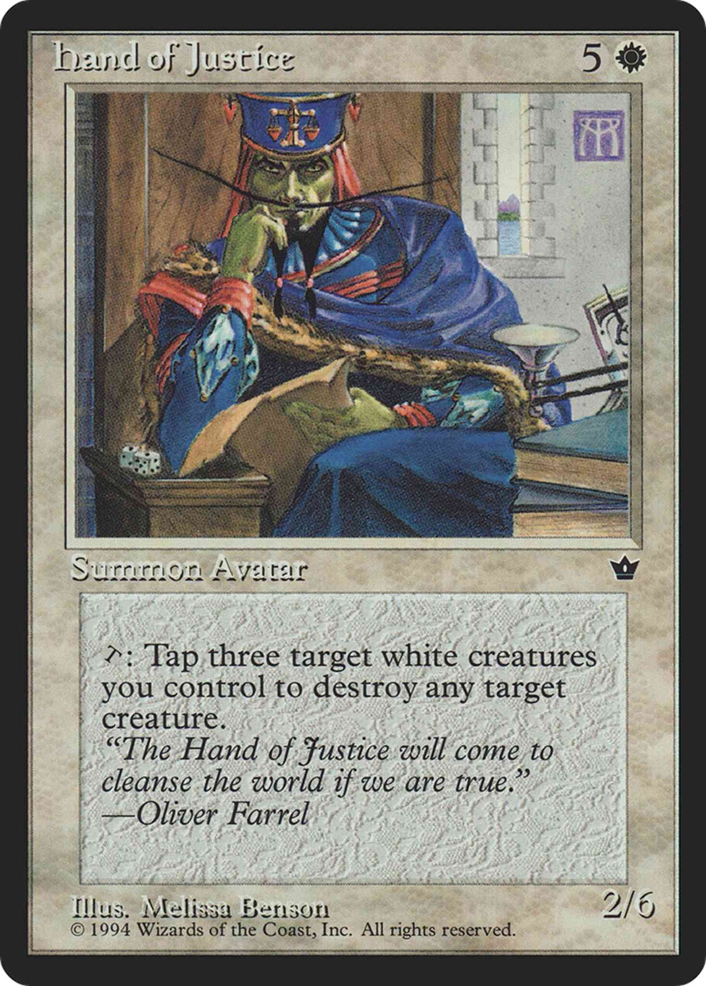 Hand of Justice [5] [Fallen Empires] [Non-Foil]