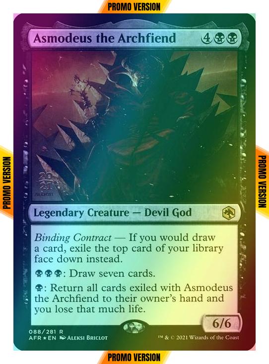 Asmodeus the Archfiend [Prerelease] [88s] [Adventures in the Forgotten Realms Promos] [Foil]
