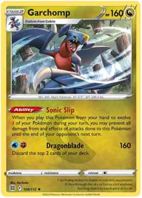 Garchomp - 109/172 - Rare Holo [swsh9-109] [Holo]