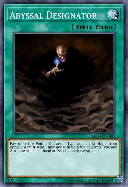 Abyssal Designator - DR3-EN040 - Common - Unlimited