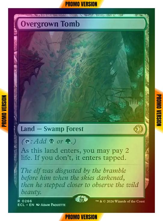 Overgrown Tomb [266p] [Promo Pack] [Lorwyn Eclipsed: Promos] [Foil]