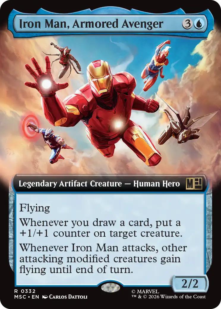 Iron Man, Armored Avenger [332] [Extended Art] [Marvel Super Heroes: Commander] [Non-Foil]