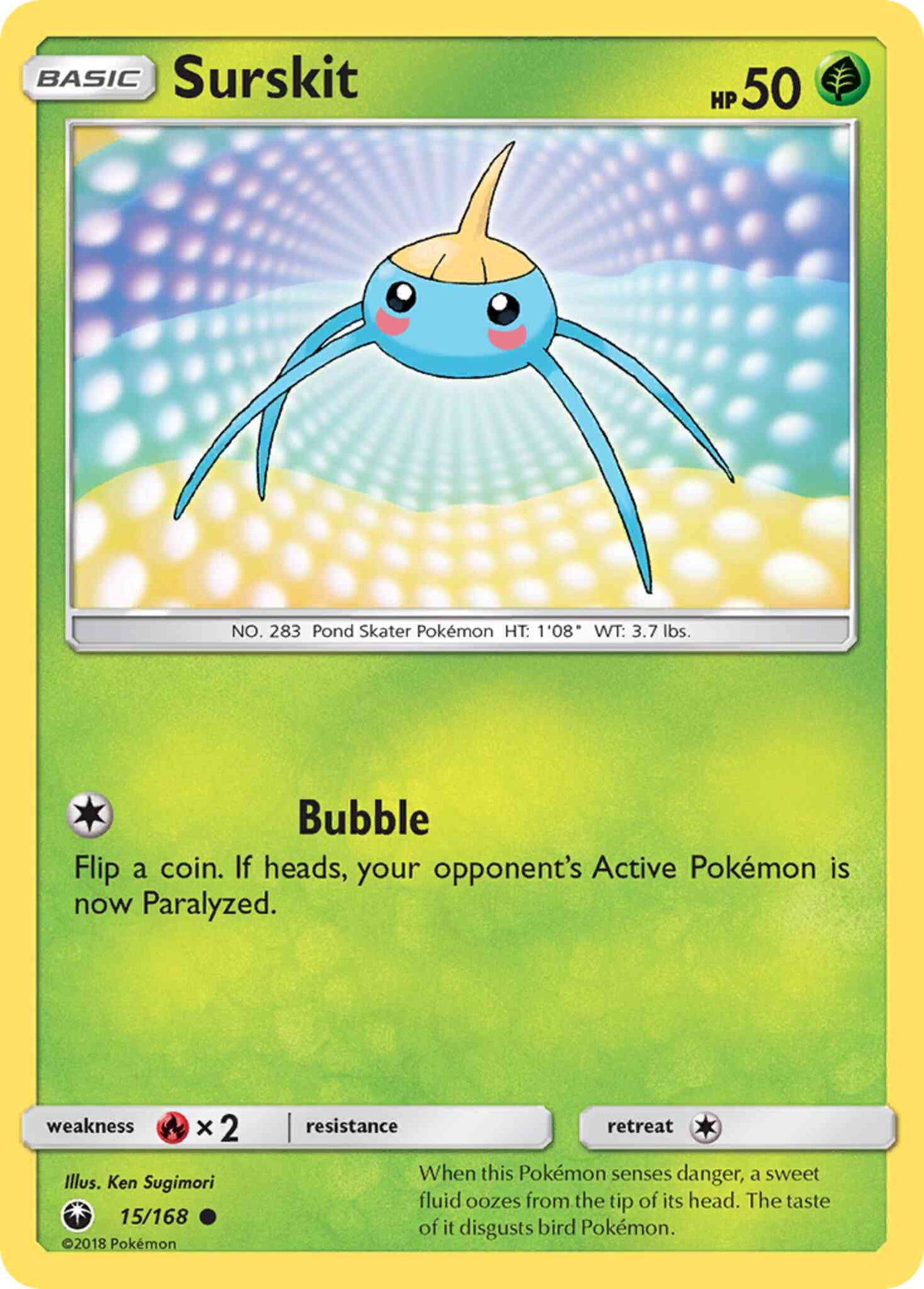 Surskit - 15/168 - Common [sm7-15] [Non-Holo]