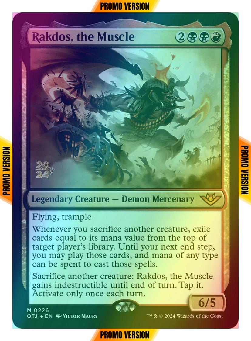 Rakdos, the Muscle [226s] [Prerelease] [Outlaws of Thunder Junction: Promos] [Foil]