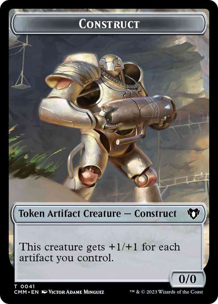 Construct Token (41) // The Monarch Token (50) [Commander Masters: Tokens] [Non-Foil]