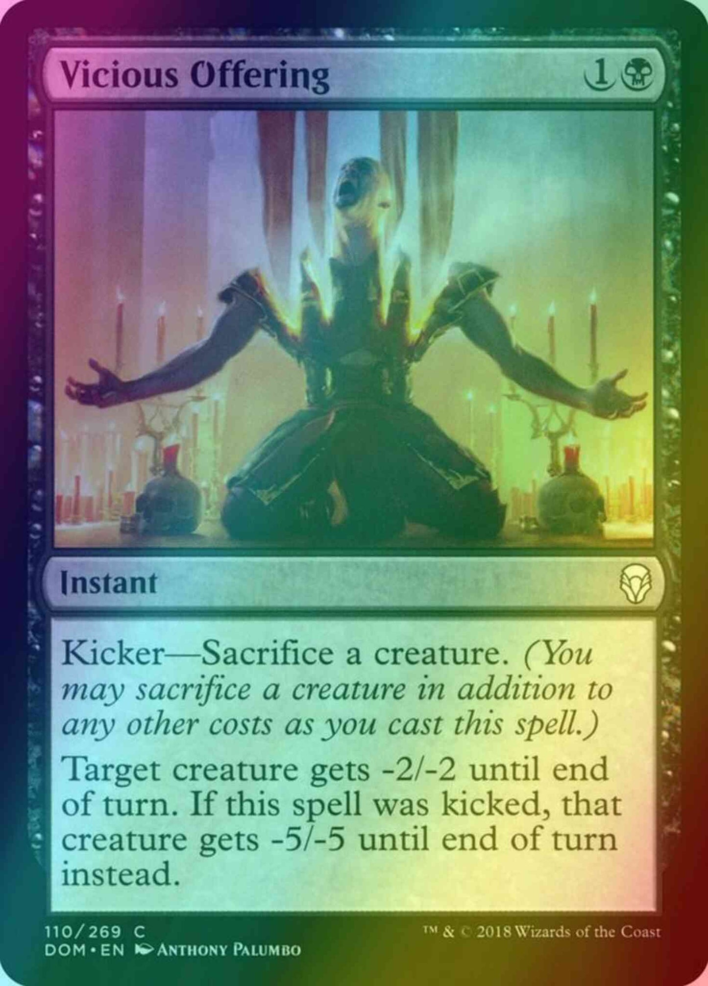 Vicious Offering [110] [Dominaria] [Foil]