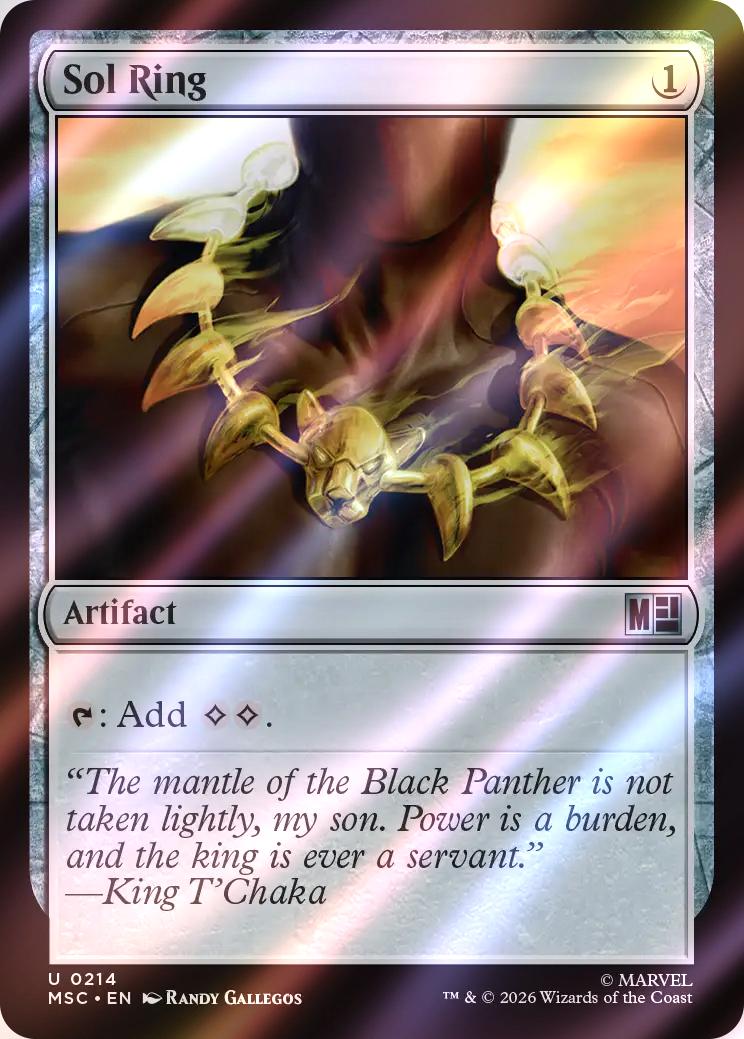 Sol Ring (Wakanda) [214] [Marvel Super Heroes: Commander] [Surge Foil]