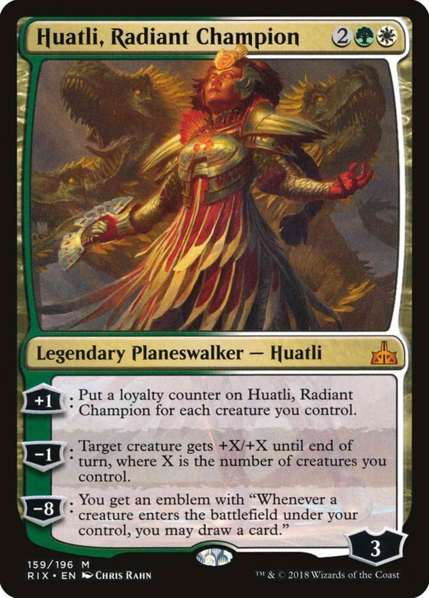 Huatli, Radiant Champion [159] [Rivals of Ixalan] [Non-Foil]
