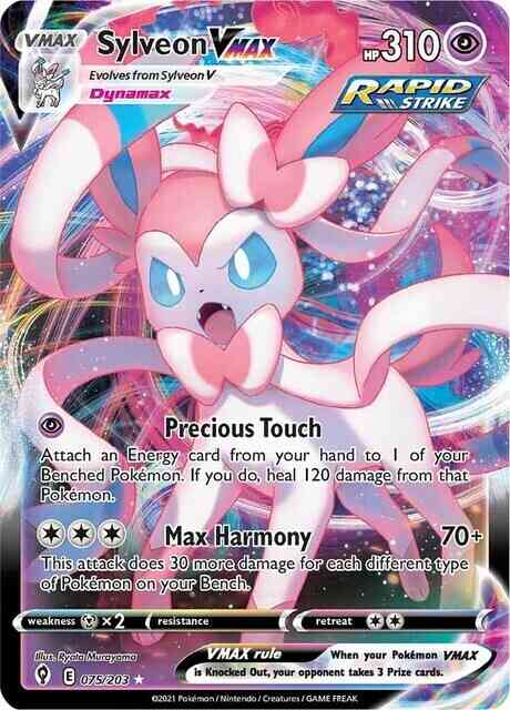 Sylveon VMAX - 075/203 - Rare Holo VMAX [swsh7-075] [Ultra]