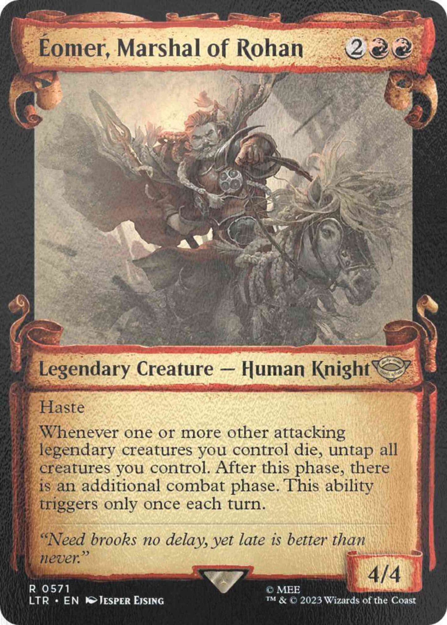 Éomer, Marshal of Rohan [571] [Scrolls Showcase] [The Lord of the Rings: Tales of Middle-earth] [Silver Foil]