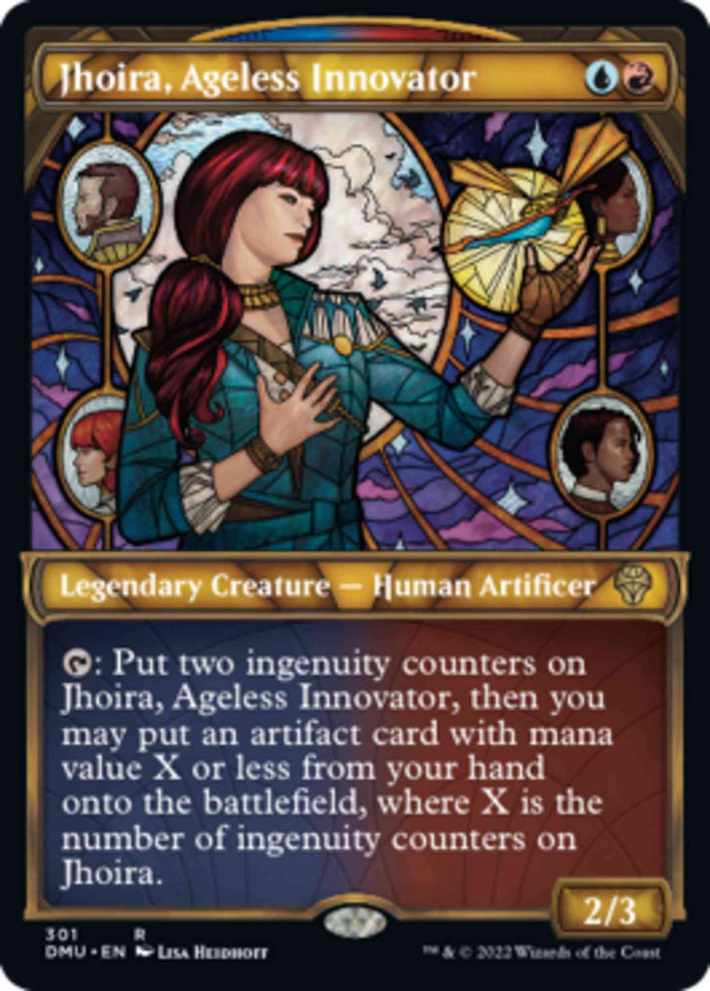 Jhoira, Ageless Innovator [301] [Stained Glass Showcase] [Dominaria United] [Non-Foil]
