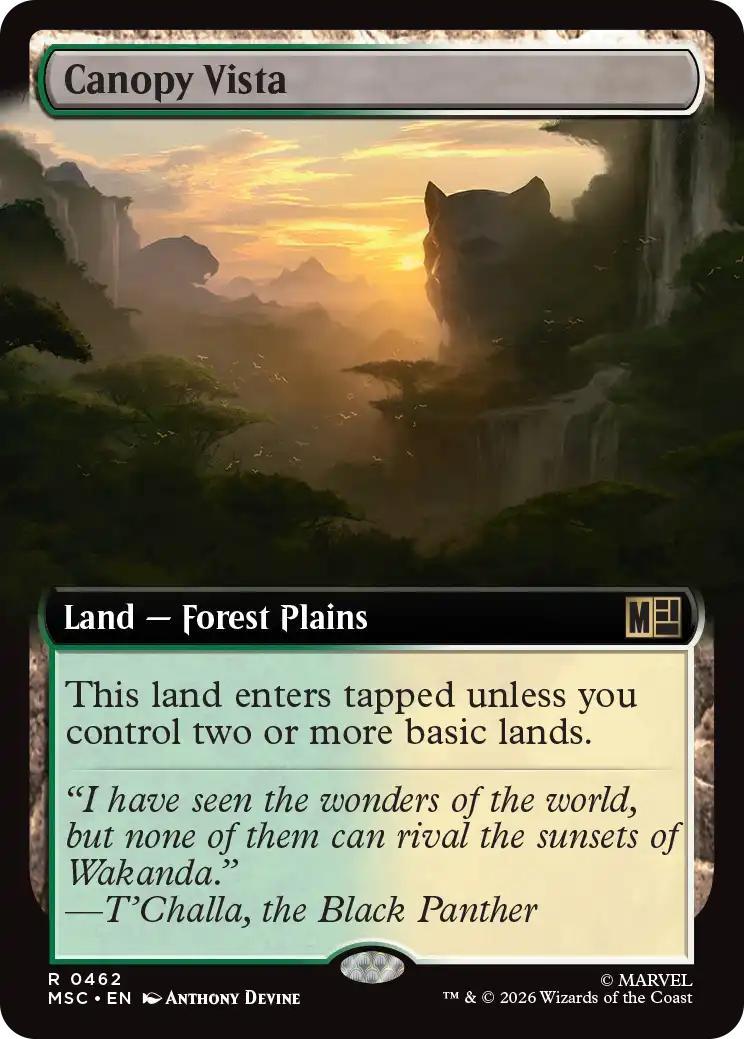 Canopy Vista [462] [Extended Art] [Marvel Super Heroes: Commander] [Non-Foil]