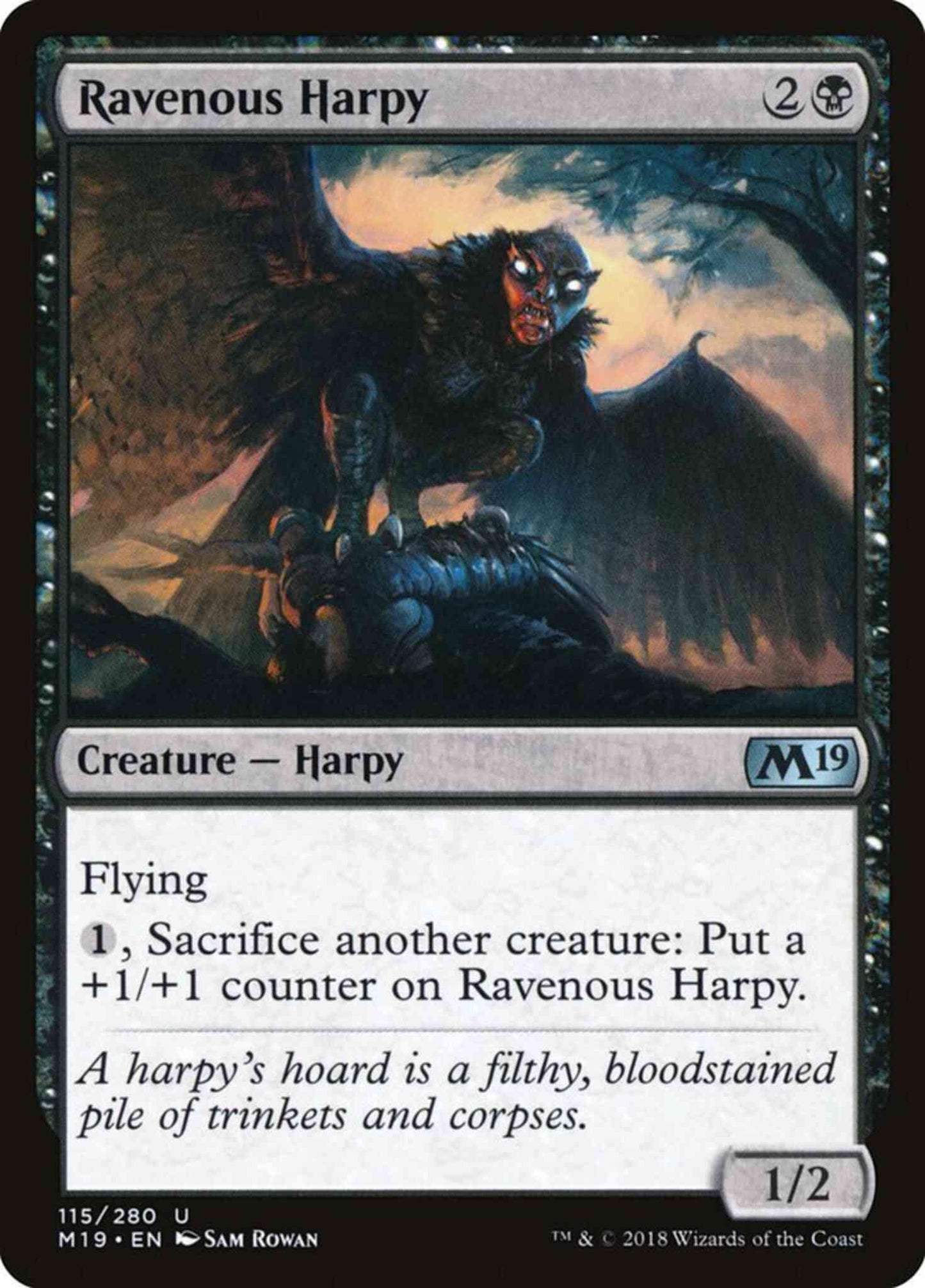 Ravenous Harpy [115] [Core Set 2019] [Non-Foil]