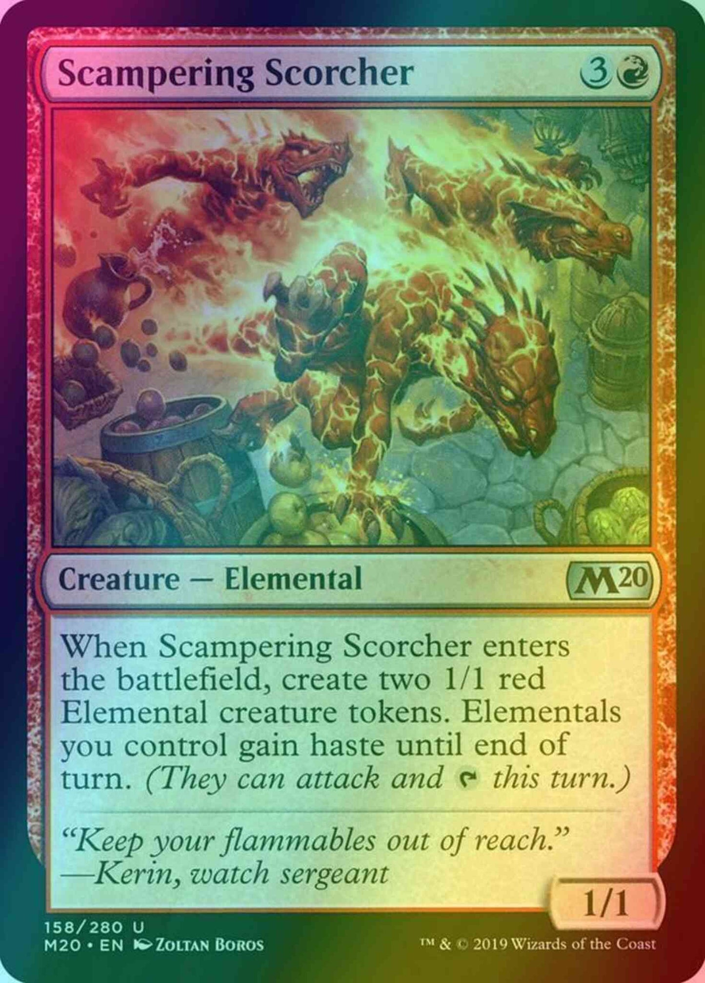 Scampering Scorcher [158] [Core Set 2020] [Foil]