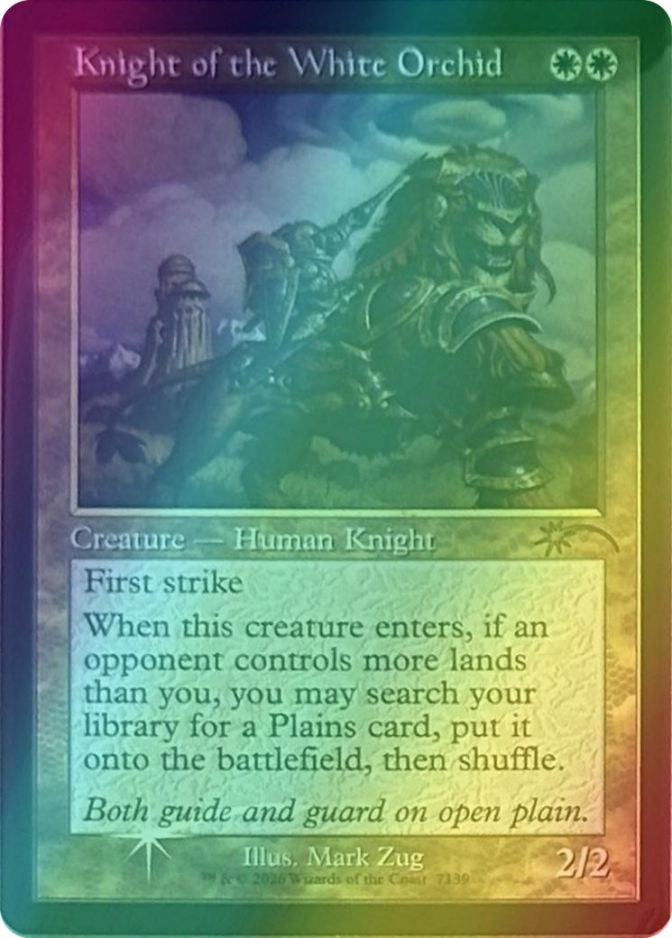 Knight of the White Orchid [7139] [Retro Frame] [Handsome Humans] [Secret Lair Drop] [Foil]