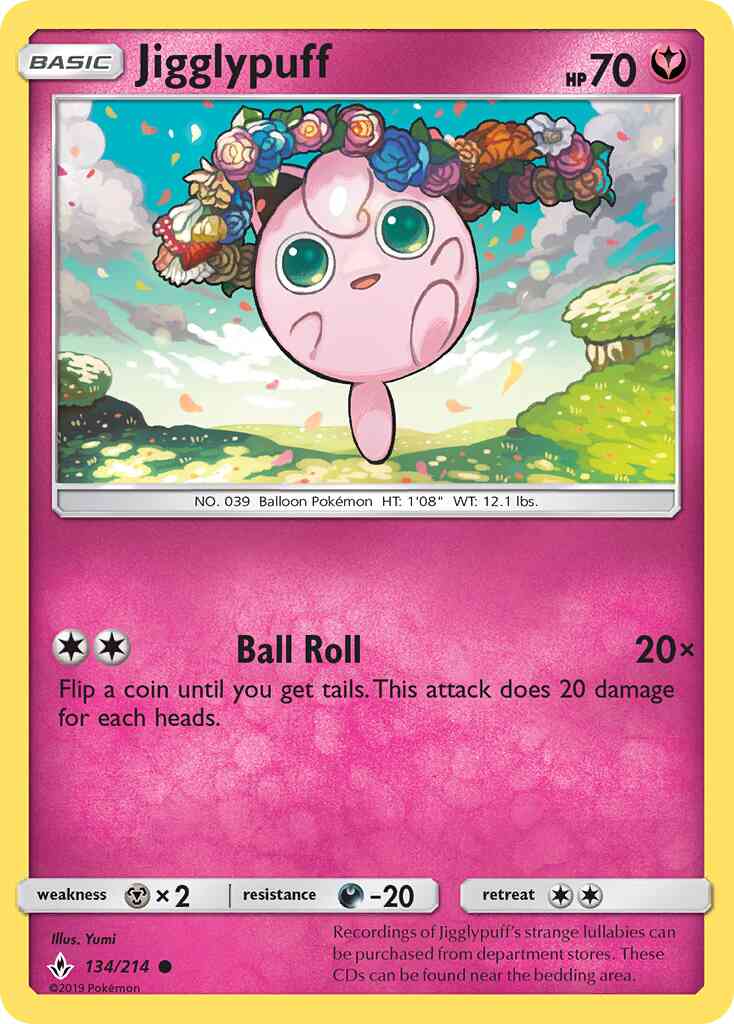 Jigglypuff - 134/214 - Common [sm10-134] [Non-Holo]