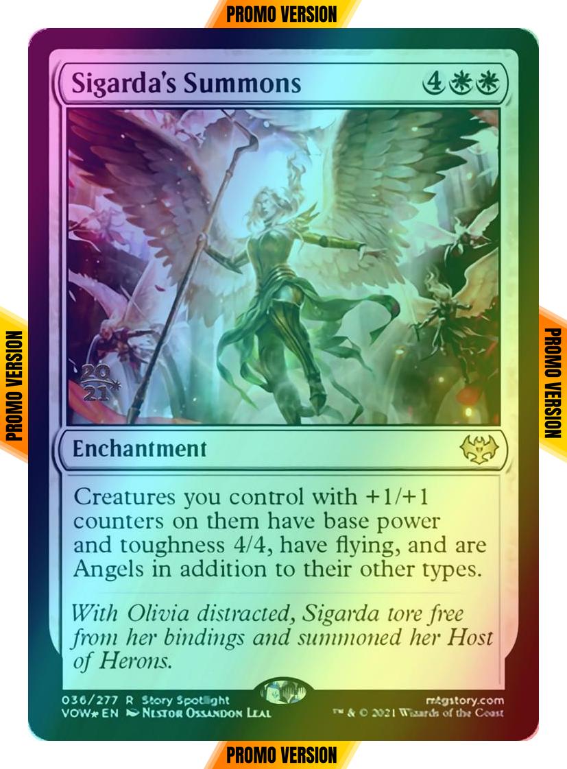 Sigarda's Summons [Prerelease] [36s] [Innistrad: Crimson Vow: Promos] [Foil]