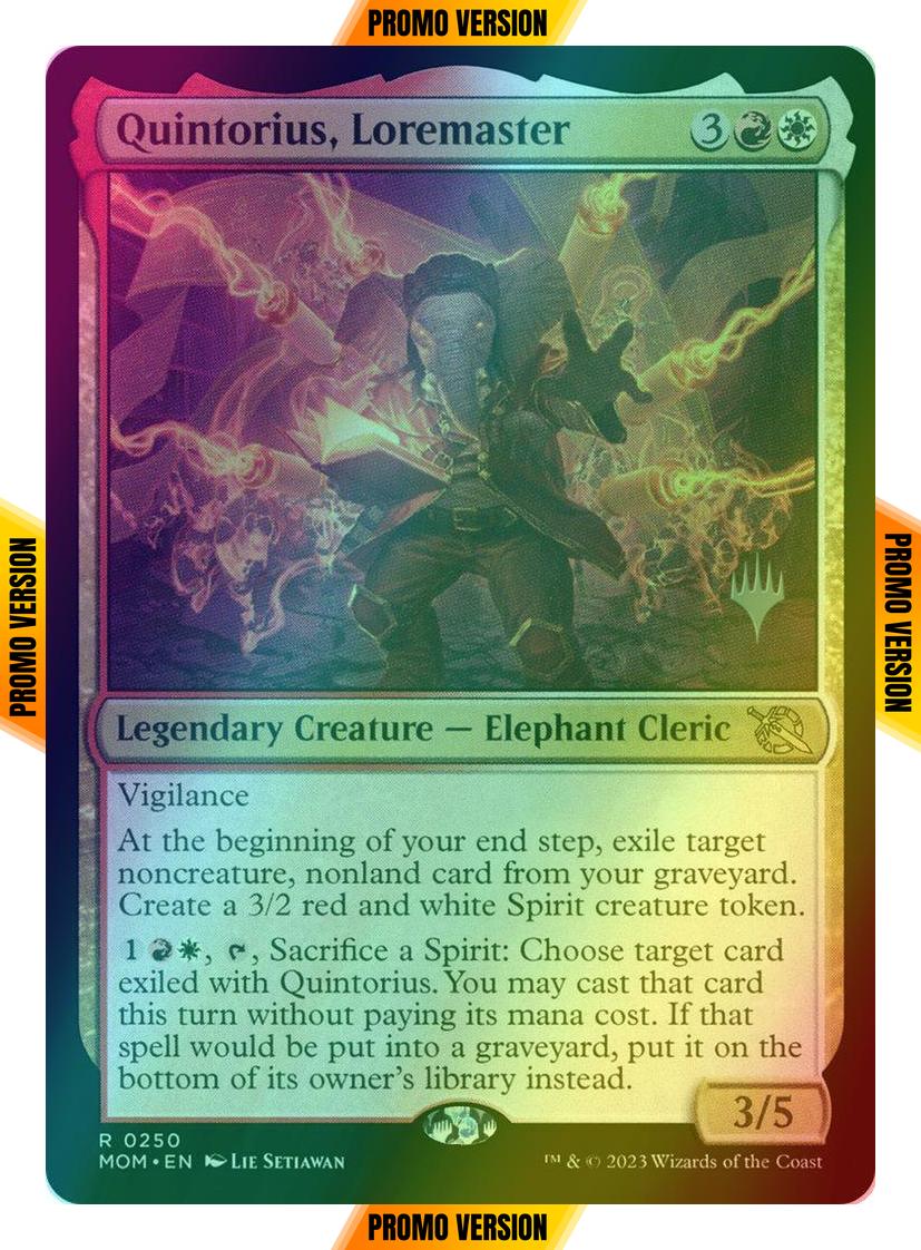 Quintorius, Loremaster [250p] [Promo Pack] [March of the Machine: Promos] [Foil]