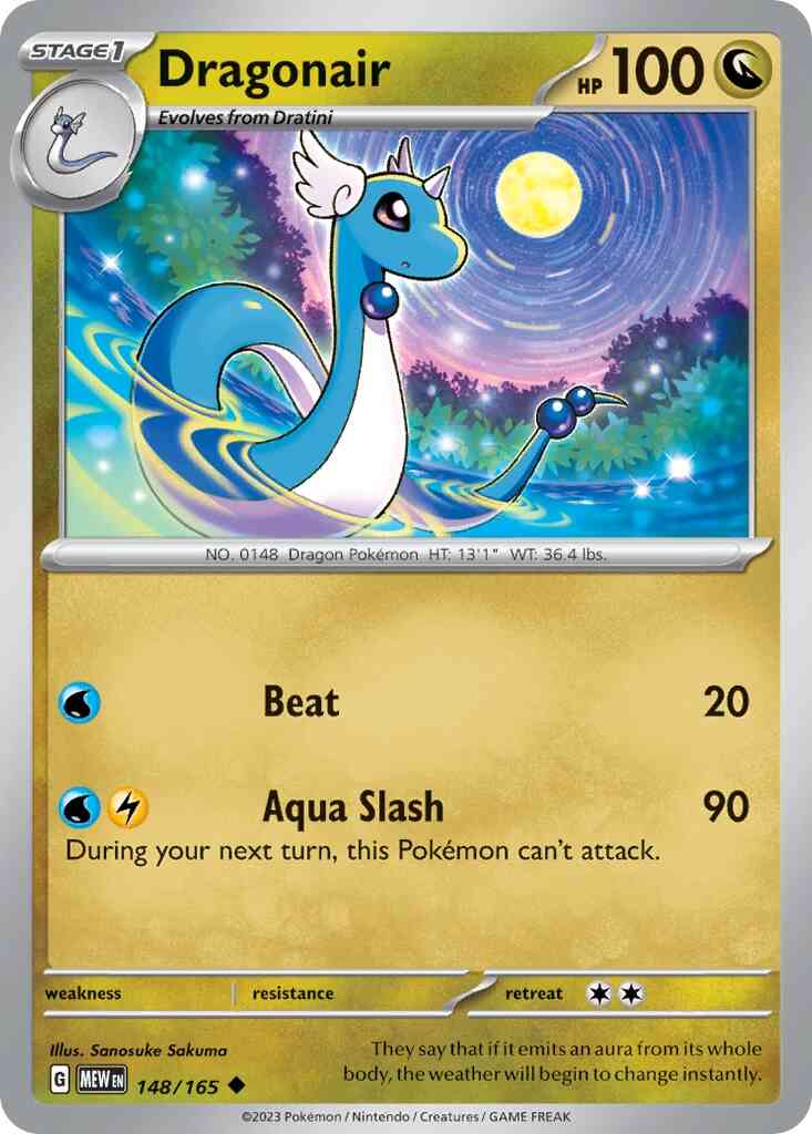 Dragonair - 148/165 - Uncommon [sv035-148] [Non-Holo]