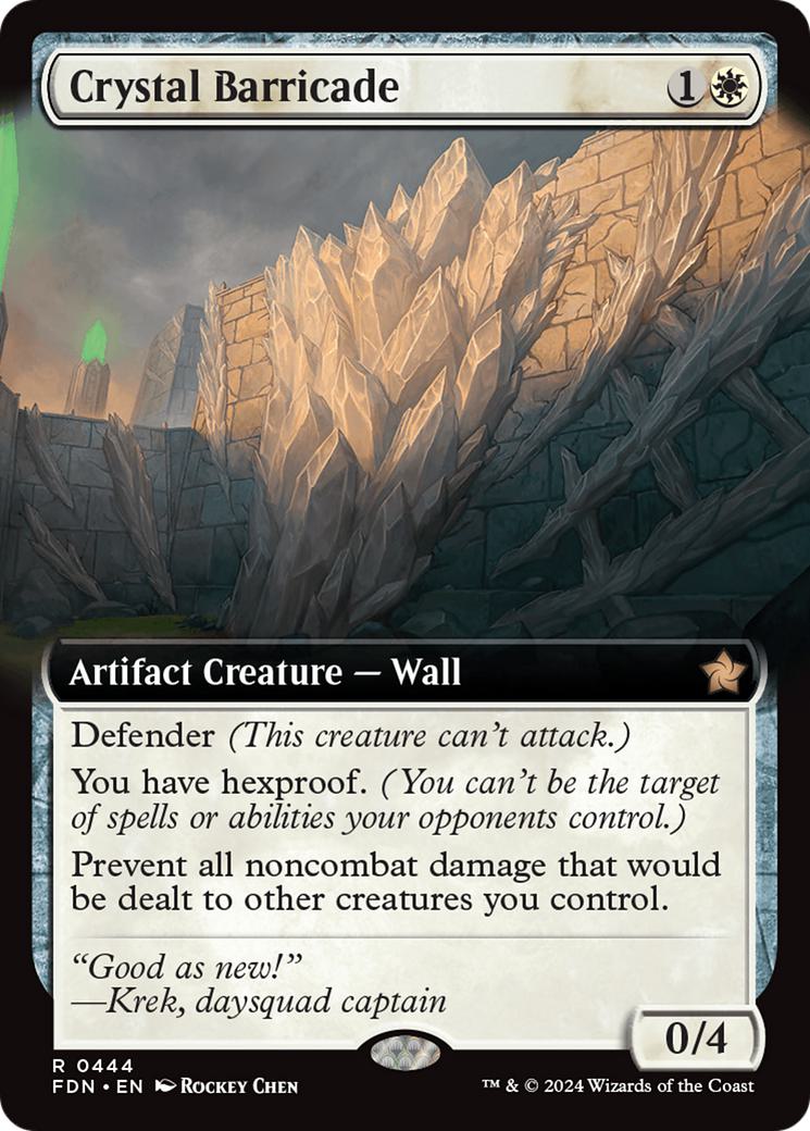 Crystal Barricade [444] [Extended Art] [Foundations] [Non-Foil]