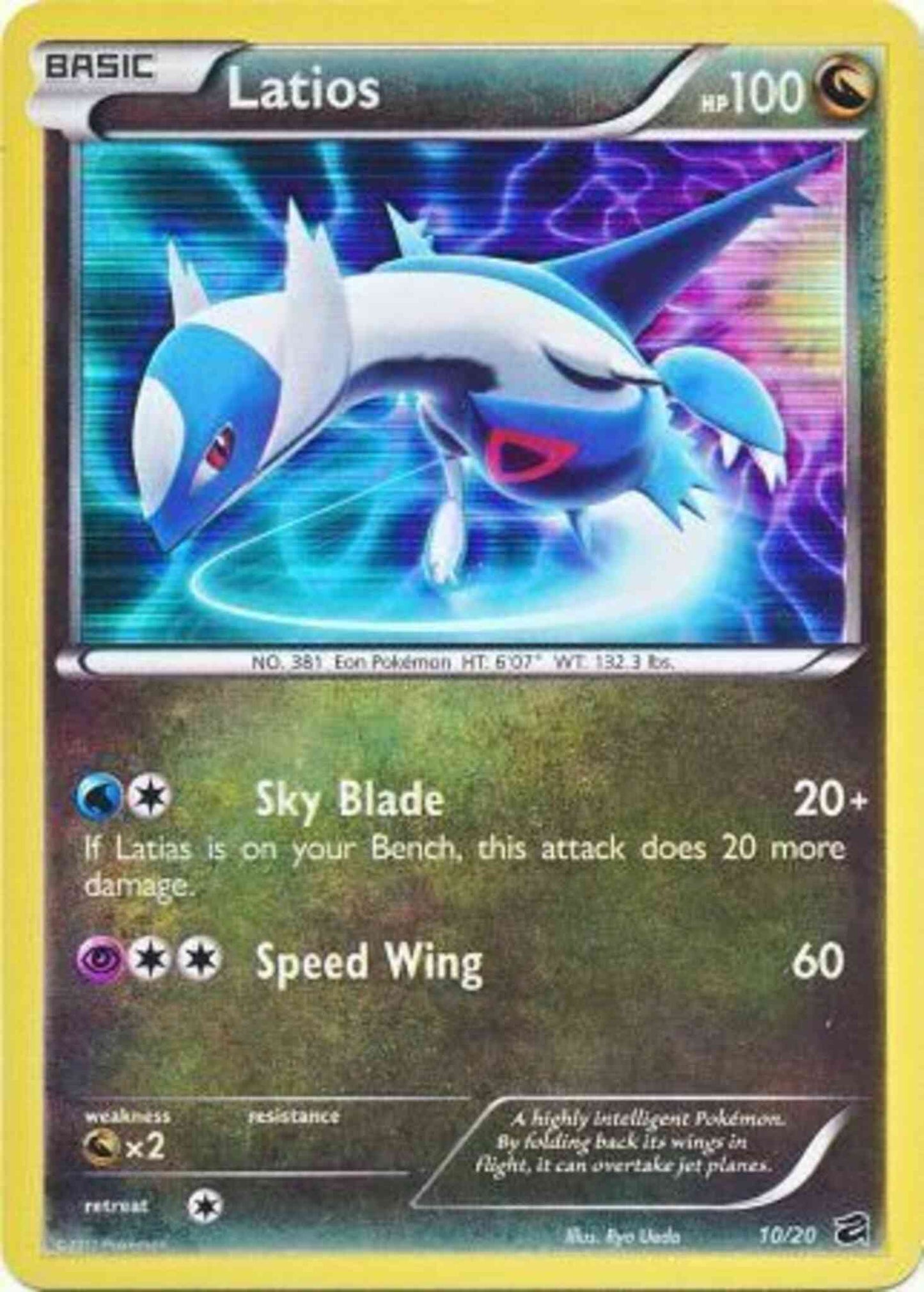 Latios - 10/20 - Rare Holo [dv1-10] [Holo]