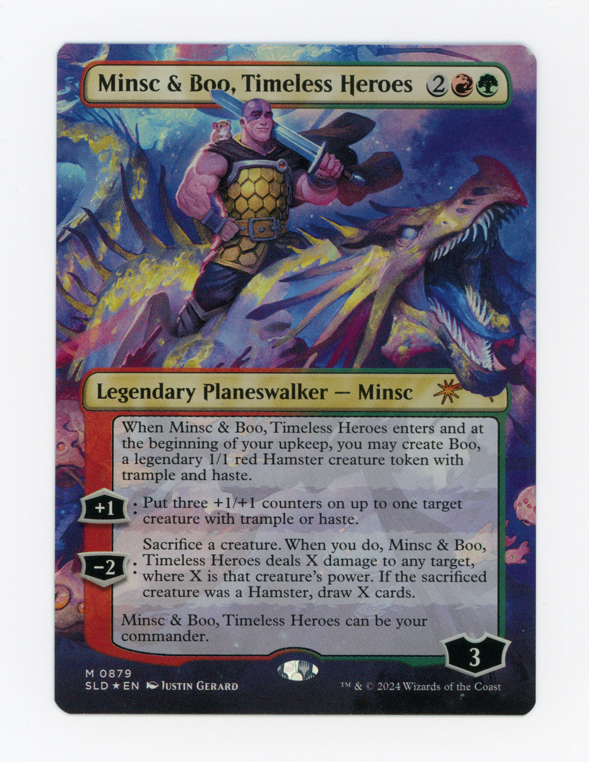 Minsc & Boo, Timeless Heroes — Borderless|Foil — ID 20362