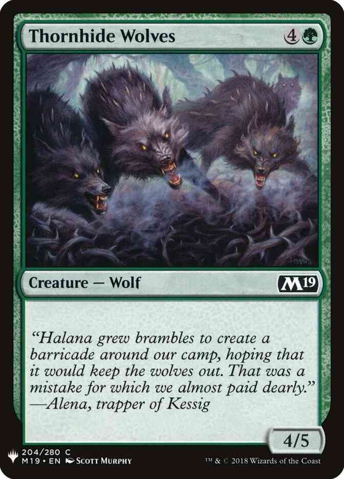 Thornhide Wolves [M19-204] [The List] [Non-Foil]