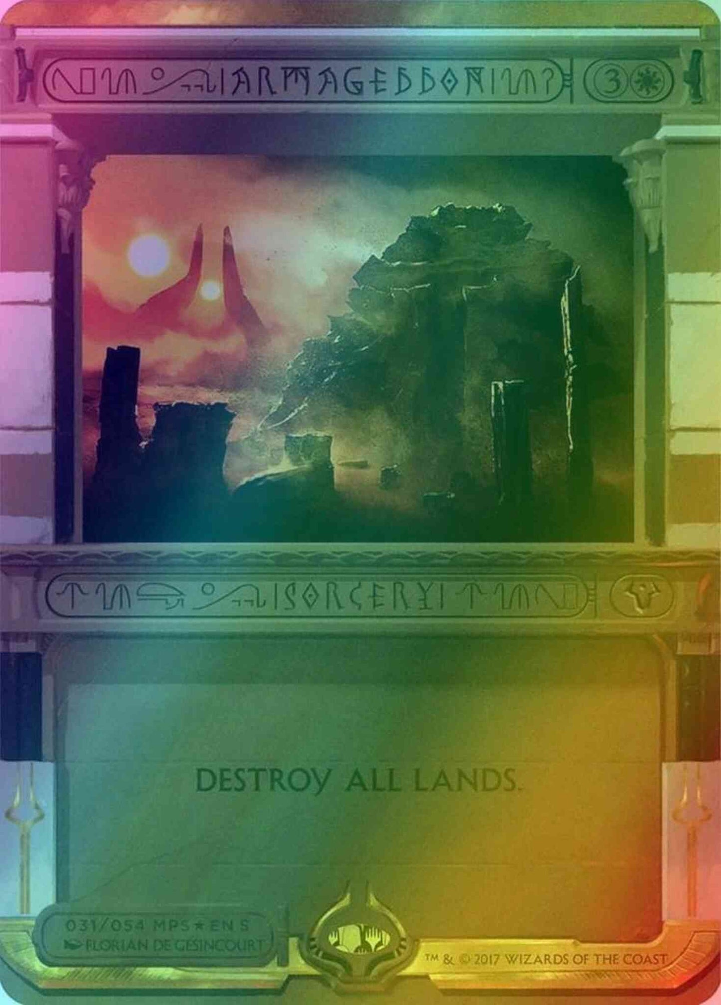 Armageddon [31] [Masterpiece Series] [Amonkhet Invocations] [Foil]