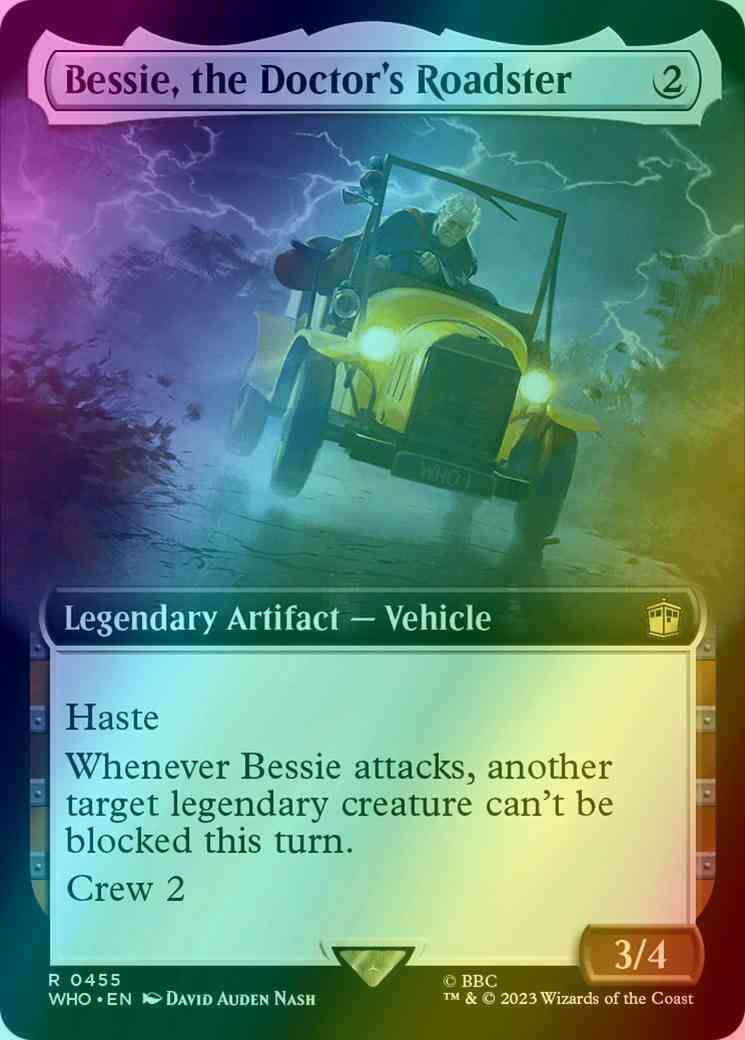 Bessie, the Doctor's Roadster [455] [Extended Art] [Universes Beyond: Doctor Who] [Foil]
