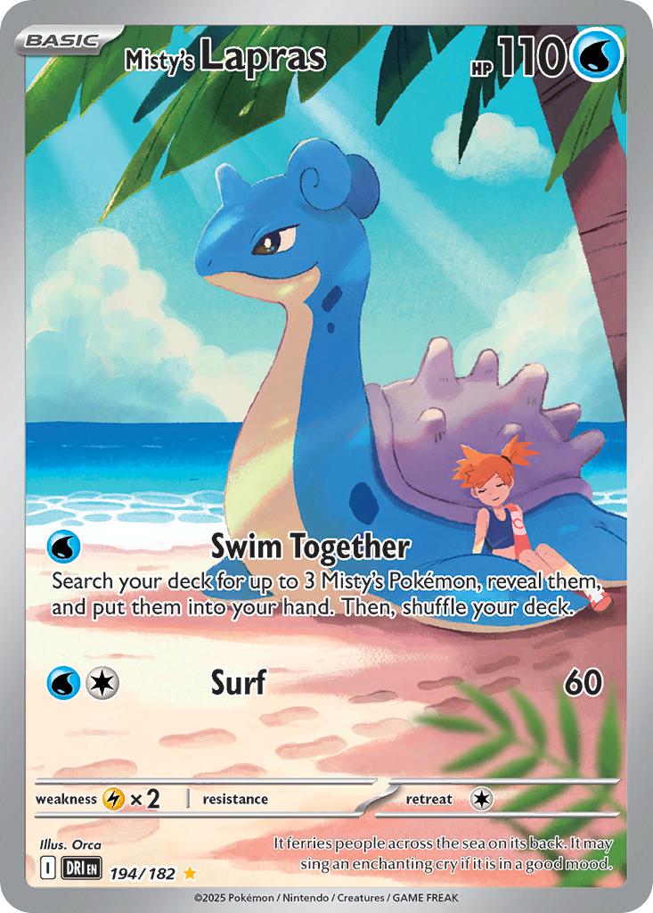 Misty's Lapras - 194/182 - Illustration Rare [sv10-194] [Ultra]
