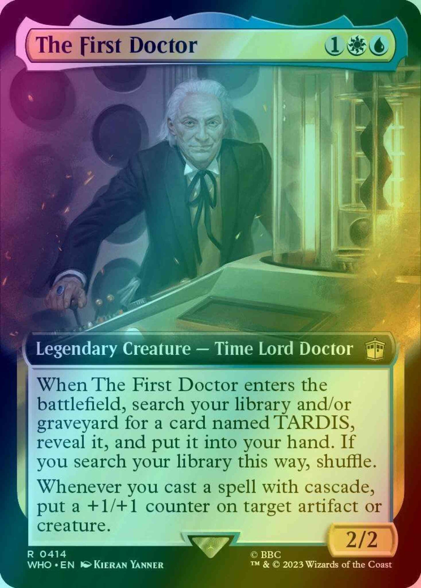 The First Doctor [414] [Extended Art] [Universes Beyond: Doctor Who] [Foil]