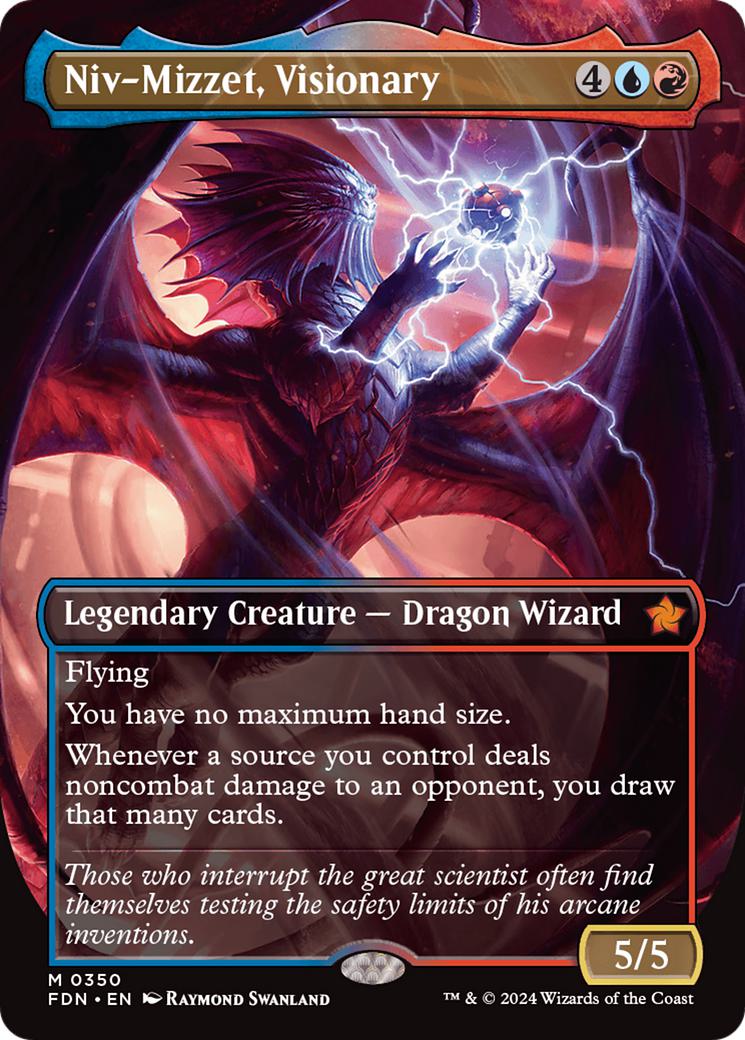 Niv-Mizzet, Visionary [350] [Borderless] [Foundations] [Non-Foil]