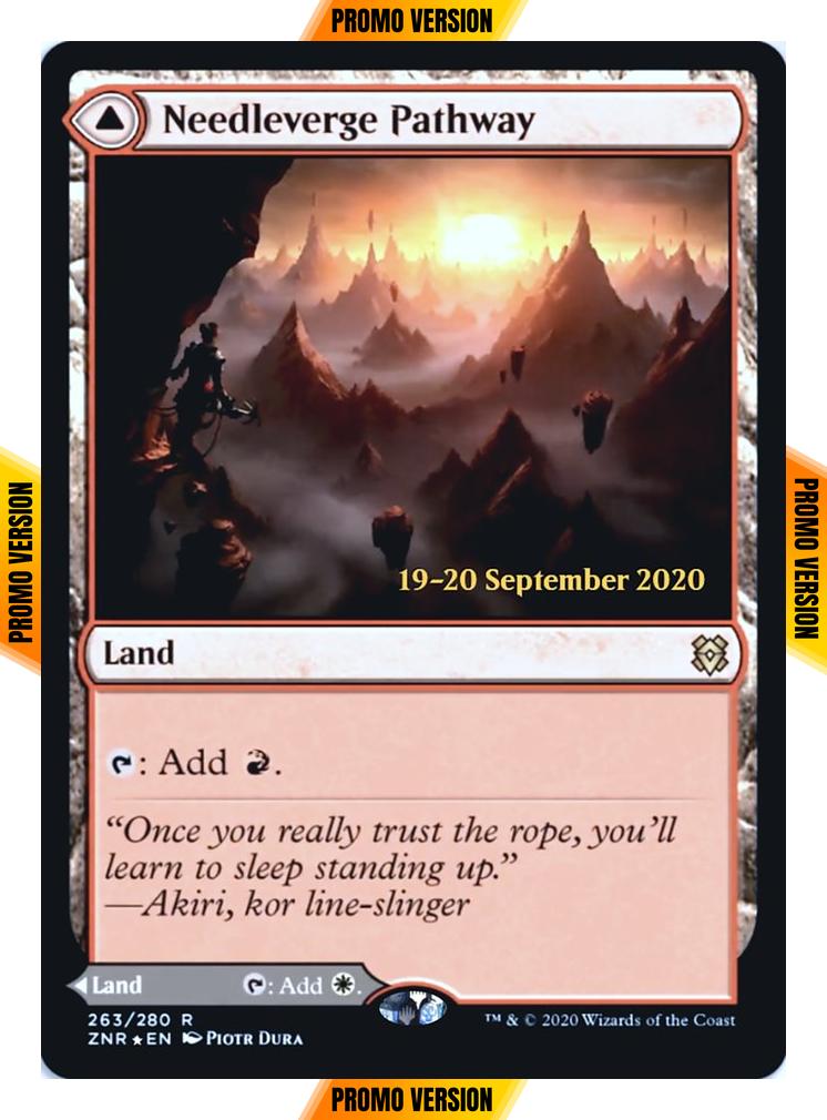 Needleverge Pathway // Pillarverge Pathway [Prerelease] [263s] [Zendikar Rising Promos] [Foil]