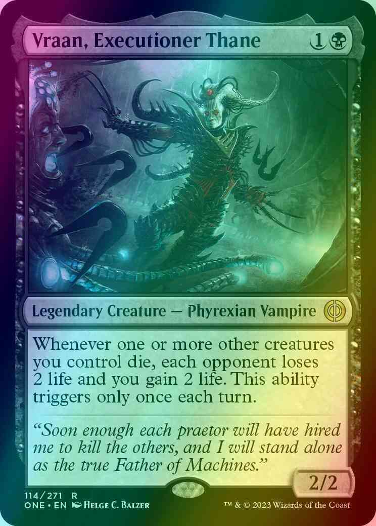 Vraan, Executioner Thane [114] [Phyrexia: All Will Be One] [Foil]
