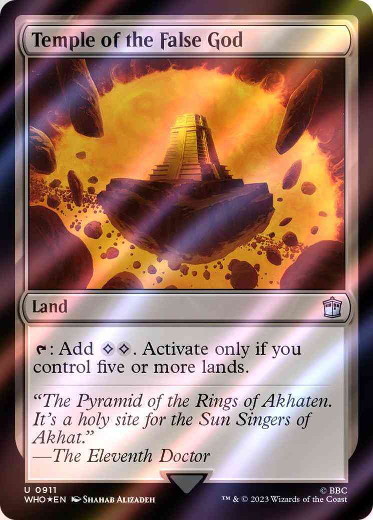Temple of the False God [911] [Universes Beyond: Doctor Who] [Surge Foil]