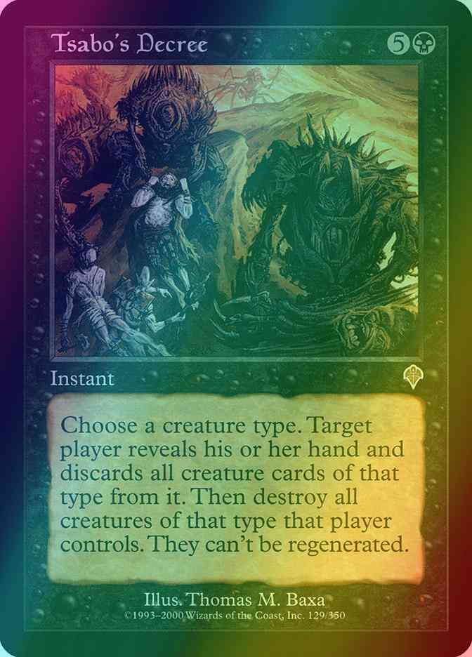 Tsabo's Decree [129] [Invasion] [Foil]