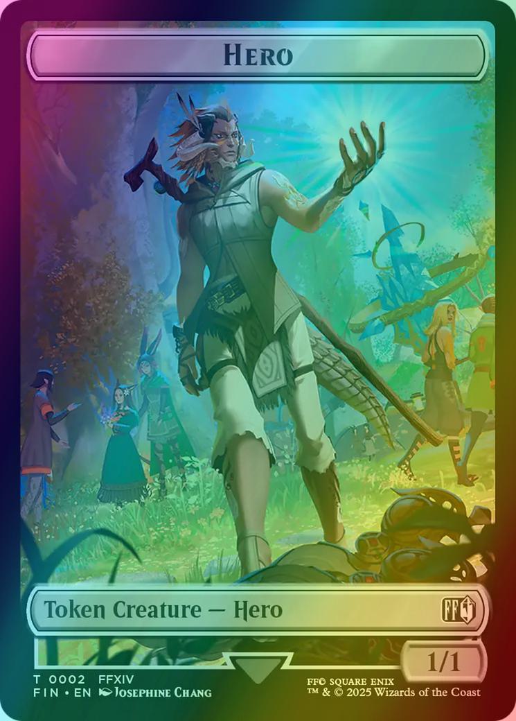 Elemental Token (21) // Hero Token (02) [FINAL FANTASY: Tokens] [Foil]