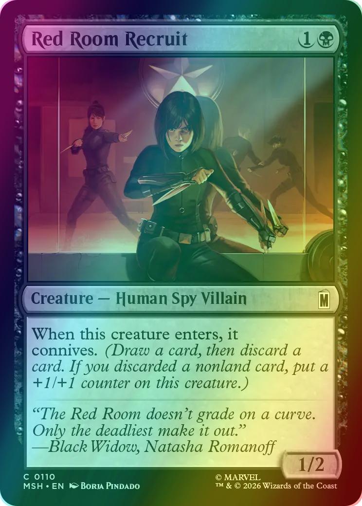Red Room Recruit [110] [Marvel Super Heroes] [Foil]