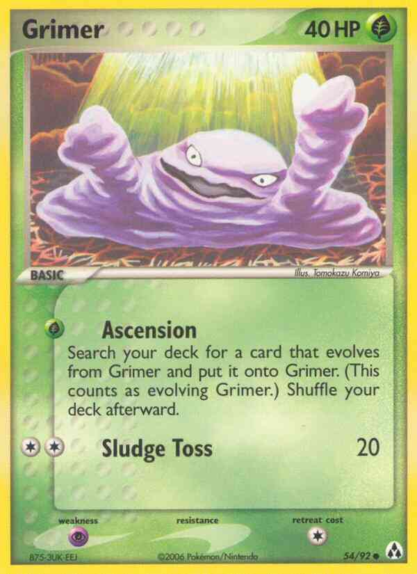 Grimer - 54/92 - Common [ex12-54] [Non-Holo]