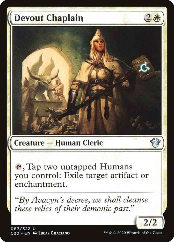 Devout Chaplain [87] [Commander 2020] [Non-Foil]
