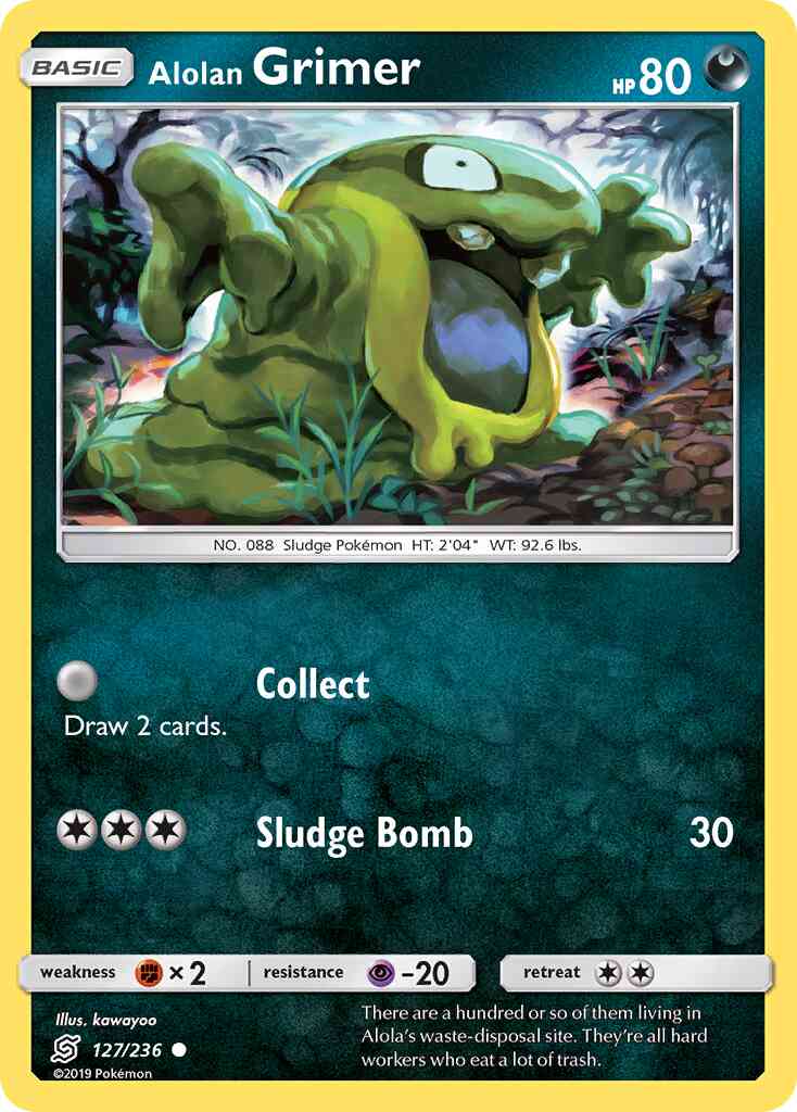 Alolan Grimer - 127/236 - Common [sm11-127] [Non-Holo]