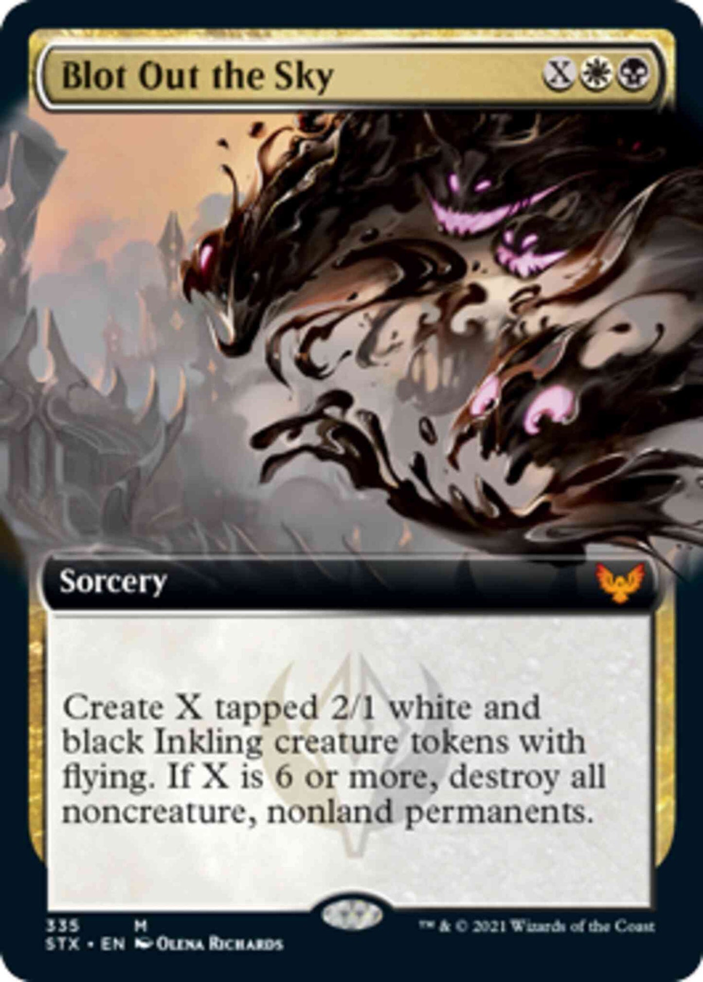Blot Out the Sky [335] [Extended Art] [Strixhaven: School of Mages] [Non-Foil]
