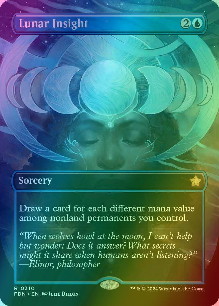 Lunar Insight [310] [Borderless] [Foundations] [Foil]
