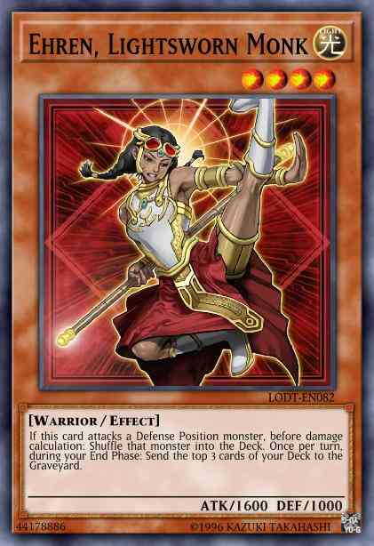 Ehren, Lightsworn Monk - LODT-EN082 - Secret Rare - 1st Edition