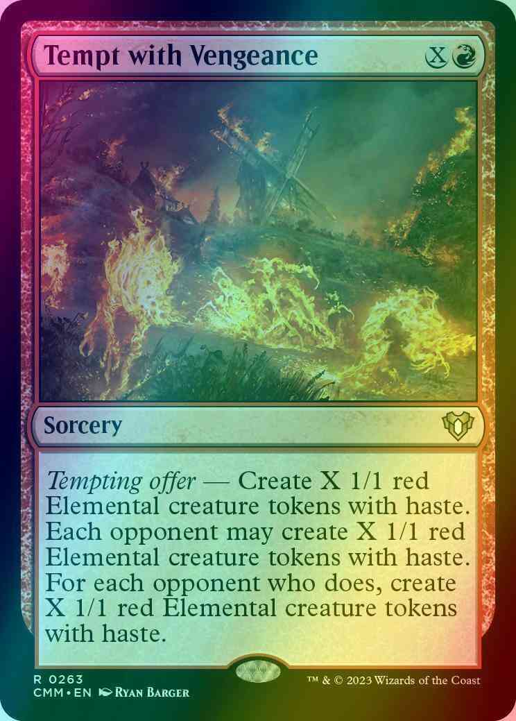 Tempt with Vengeance [263] [Commander Masters] [Foil]
